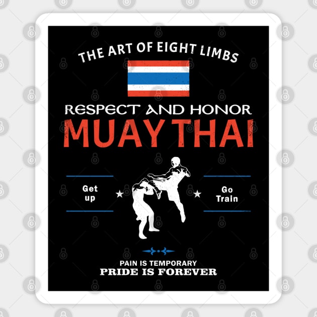 Muay Thai Fighter Magnet by NicGrayTees